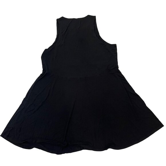 Athleta Dress Women's 1x black jersey knit sleeveless soft mini - Picture 7 of 7